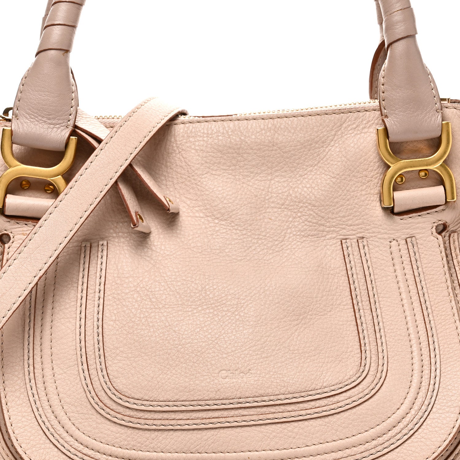 Chloe Calfskin Medium Marcie Satchel Blush Nude 7 of 9