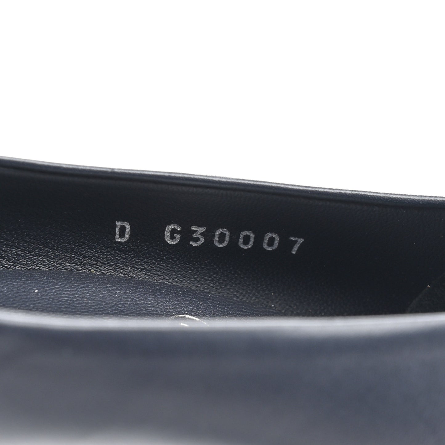 Calfskin Patent CC Cap Toe Platform Chain Pumps 37.5 Navy Black