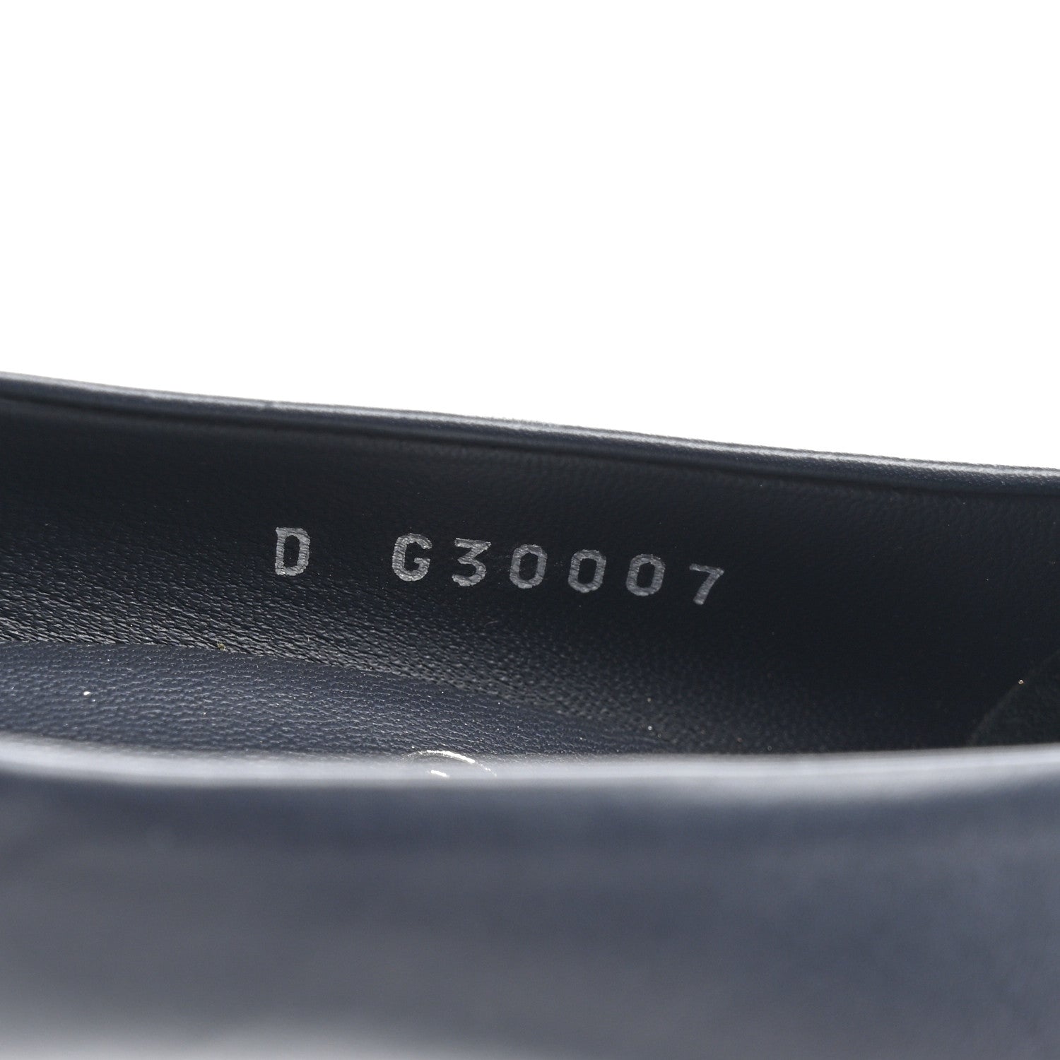 Chanel Calfskin Patent CC Cap Toe Platform Chain Pumps 37.5 Navy Black 8 of 10