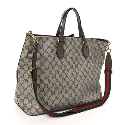 Gucci Soft GG Supreme Monogram Courrier Medium Crossbody Tote Beige New Acero 2 of 10