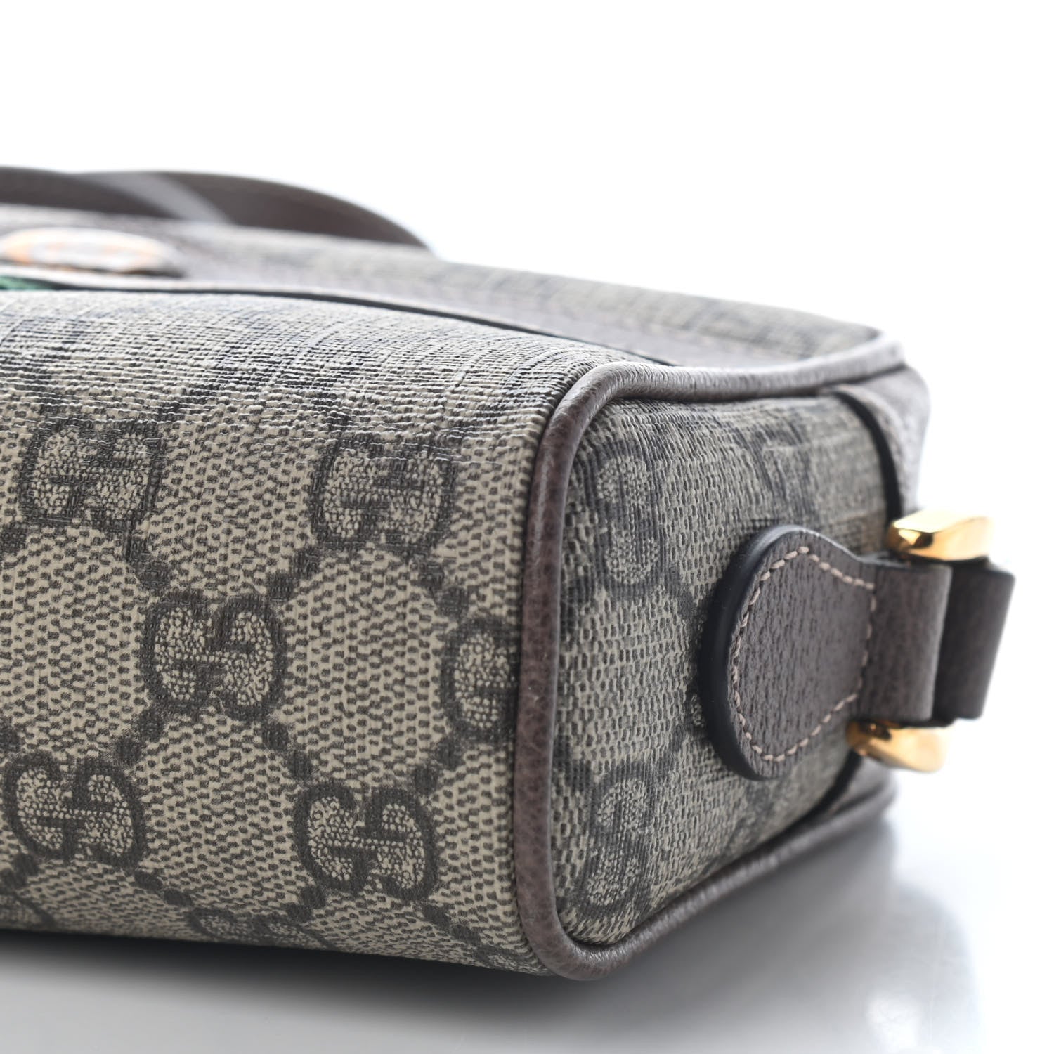 Gucci GG Supreme Monogram Web Mini Ophidia Shoulder Bag Brown 9 of 9