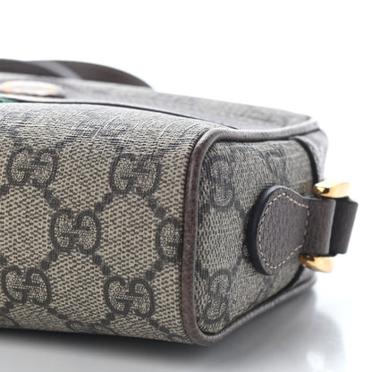 Gucci GG Supreme Monogram Web Mini Ophidia Shoulder Bag Brown 9 of 9