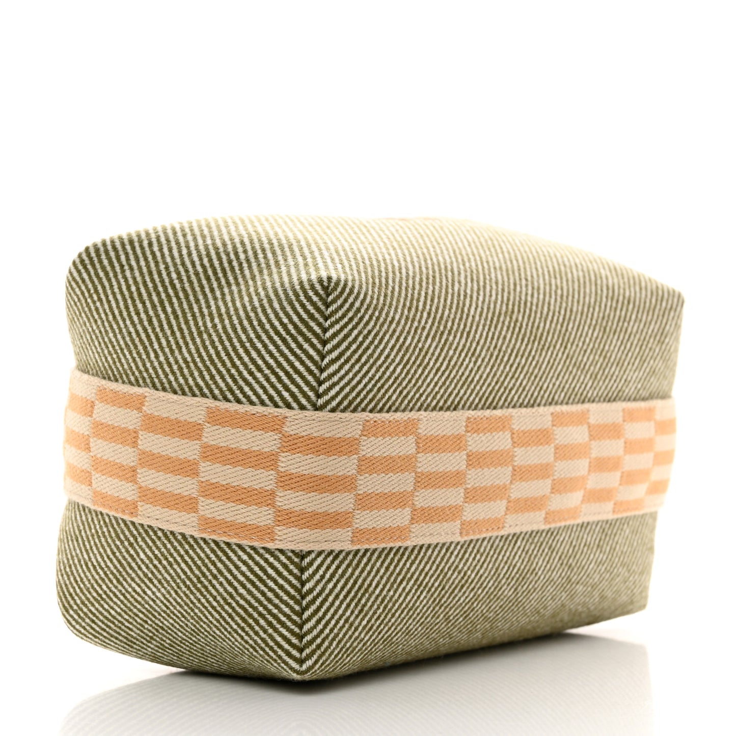 Wool Small Bride-A-Brac H Natte Pouch Vert Foret