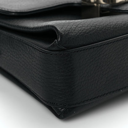 Gucci Dollar Calfskin Interlocking G Crossbody Bag Black 8 of 9