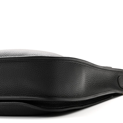 Hermes Taurillon Clemence EVELYNE III PM Black 10 of 11