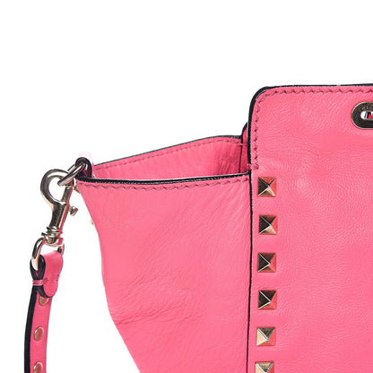 Valentino Garavani Vitello Small Rockstud Tote Fuxia Fluo 11 of 19