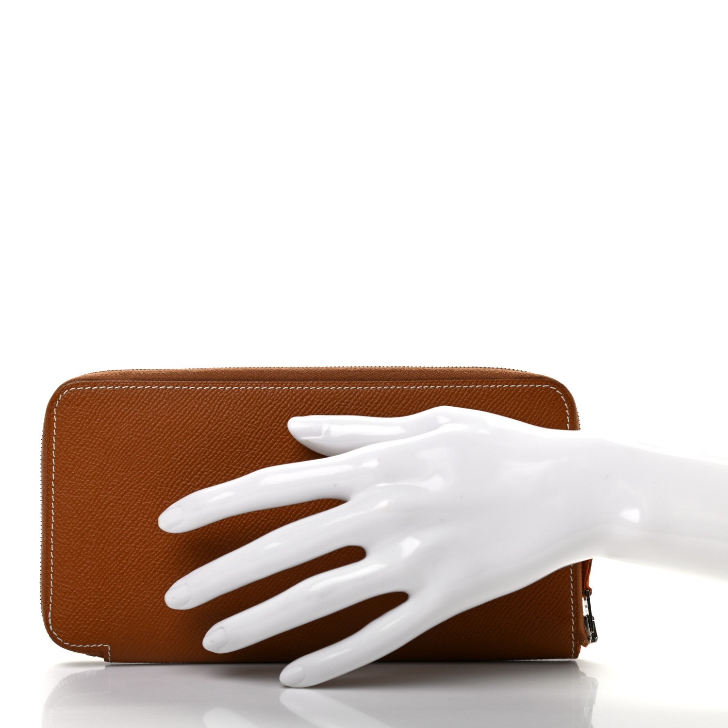 Hermes Epsom Silk'In Wallet Gold 2 of 7