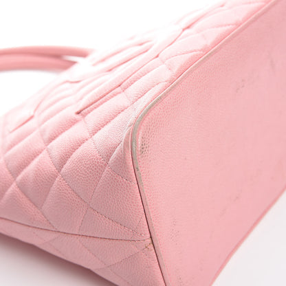 Chanel Caviar Quilted Medallion Tote Light Pink 14 of 20