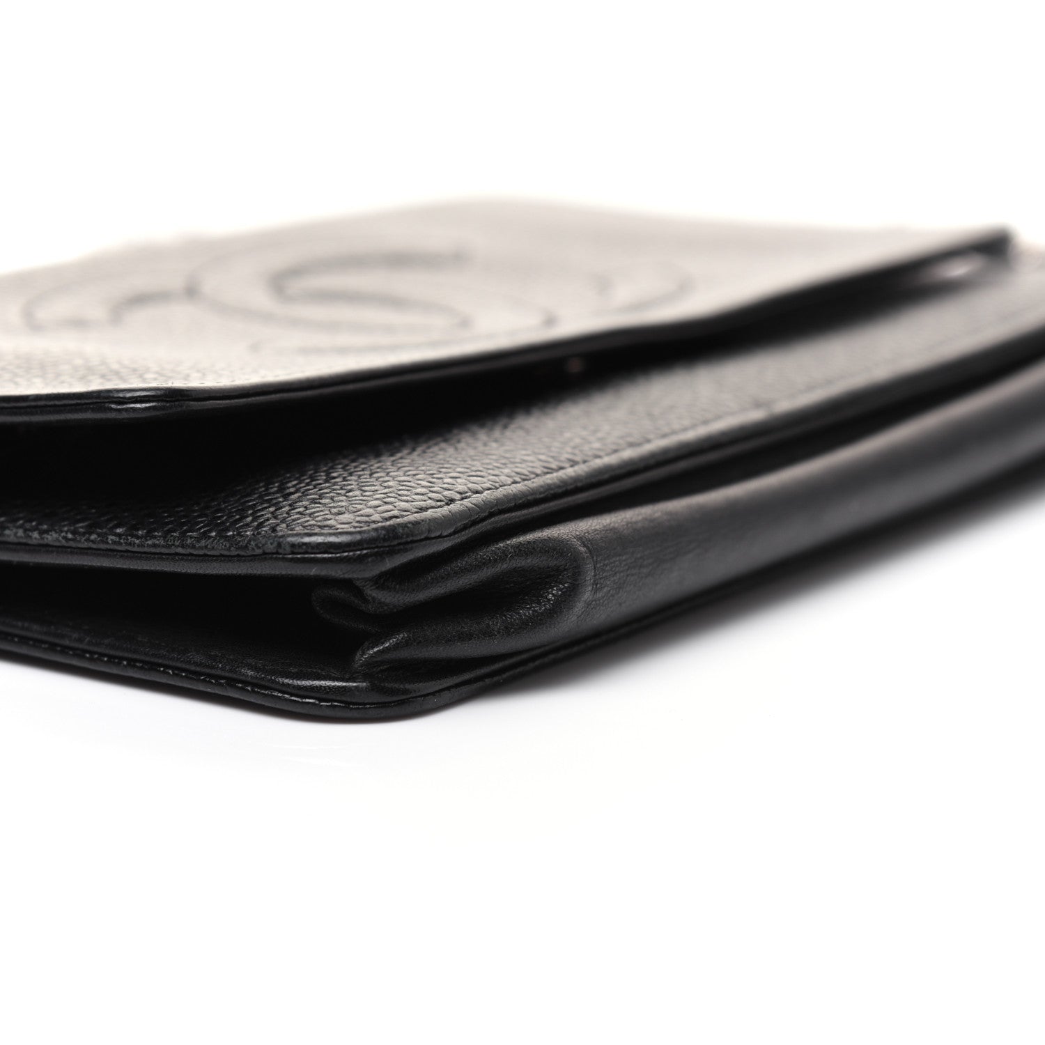 Chanel Caviar Timeless CC Wallet On Chain WOC Black 6 of 15