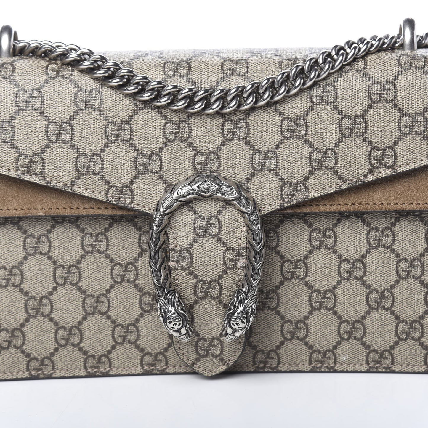 GG Supreme Monogram Small Dionysus Shoulder Bag Taupe