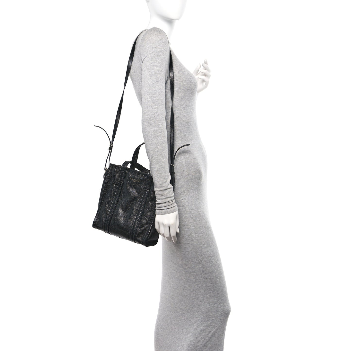 Agneau Small Bazar Shopper Tote Black