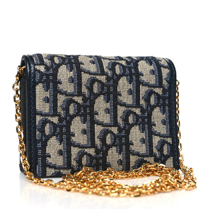 Christian Dior Oblique Nano 30 Montaigne Pouch Blue 3 of 10