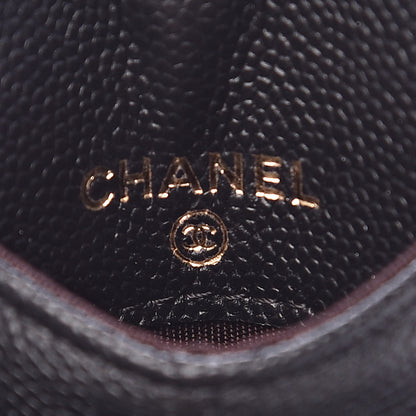Chanel Caviar Quilted Card Holder On Chain Black 4 of 6