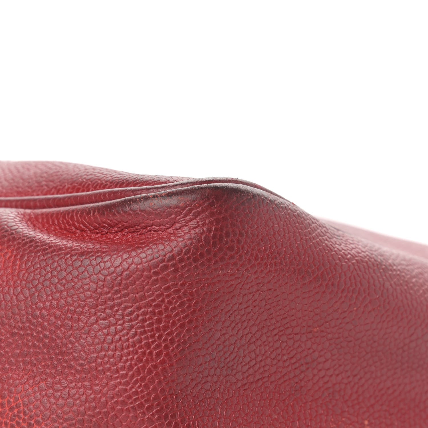Chanel Caviar Perforated CC Tote Red 9 of 16