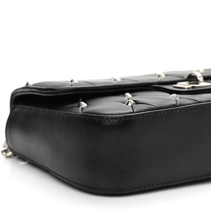 Miu Miu Pattina Nappa Crystal Studded Flap Bag Black 8 of 8