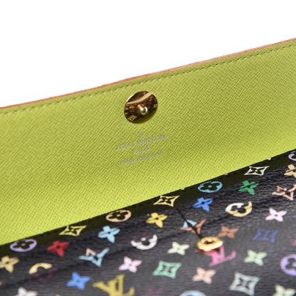Louis Vuitton Monogram Multicolor Sarah Wallet Black Pistache 6 of 6