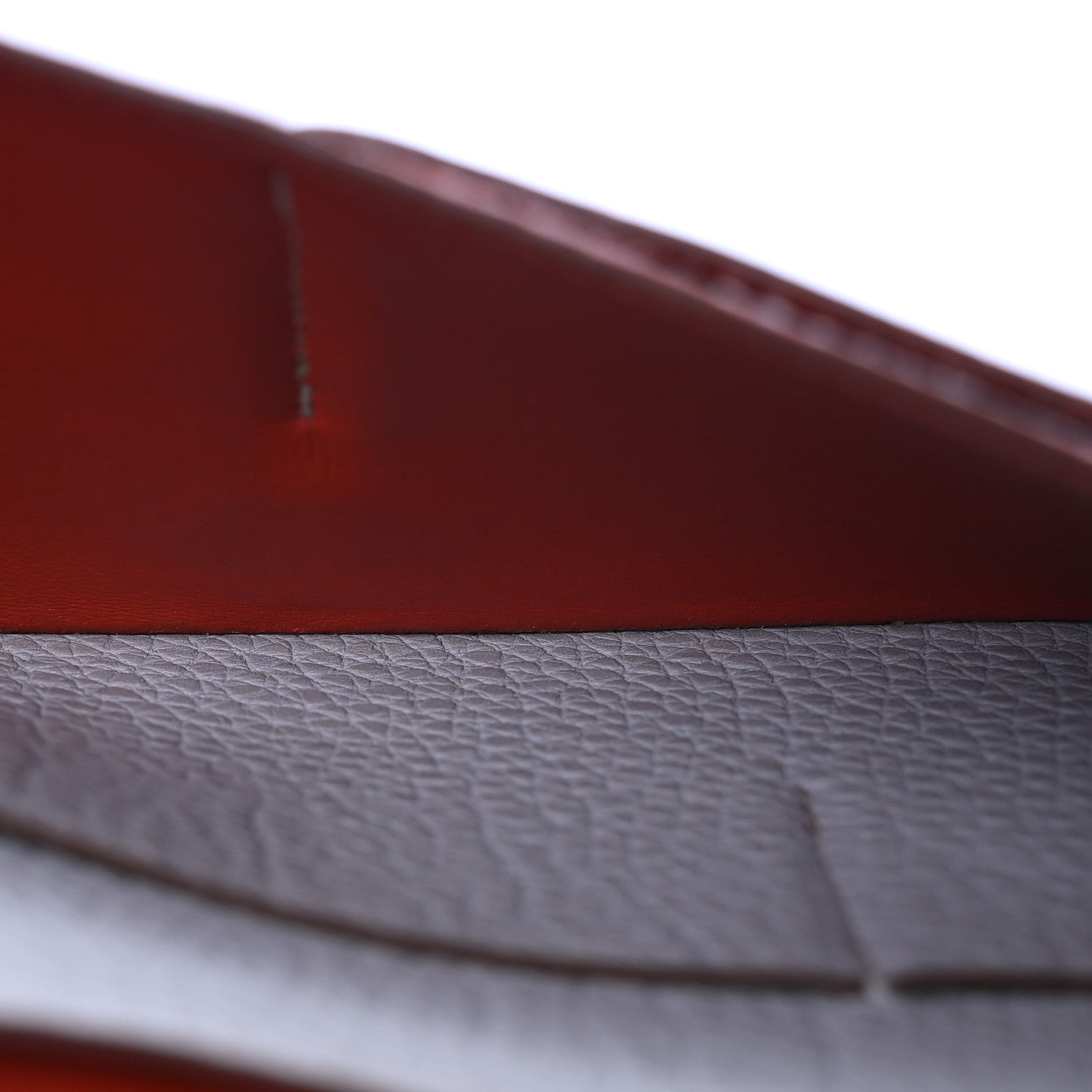 Hermes Togo Dogon Duo Wallet Rouge Garance Gris Mouette 5 of 14