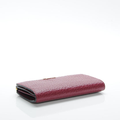 Burberry Heritage Grain Alvington Continental Wallet Damson Magenta 4 of 7