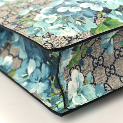 Gucci Soft GG Supreme Monogram Blooms Vertical Tote Blue 8 of 9