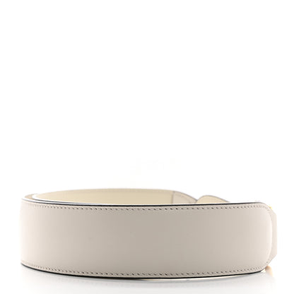 Gucci Efesto Leather Horsebit 25mm Belt 80 32 Mystic White 2 of 6