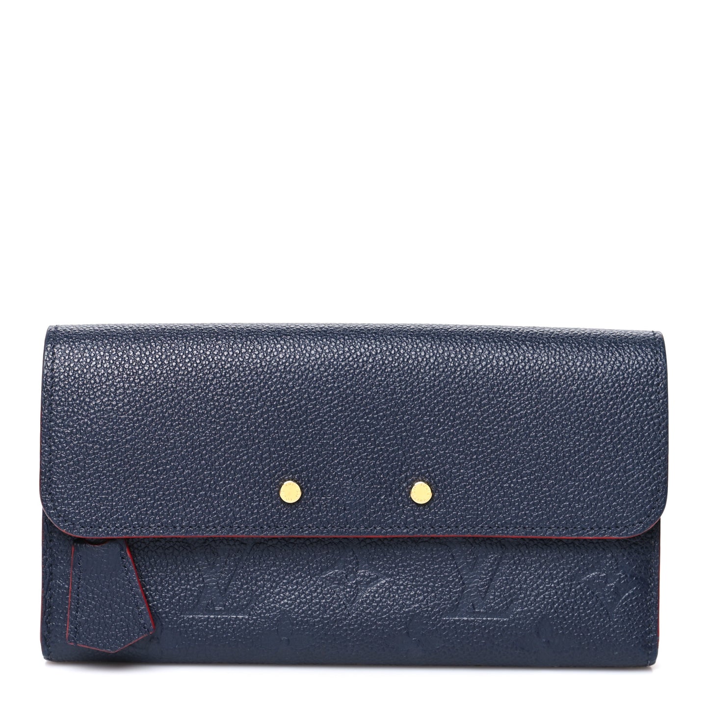 Empreinte Pont-Neuf Wallet Marine Rouge