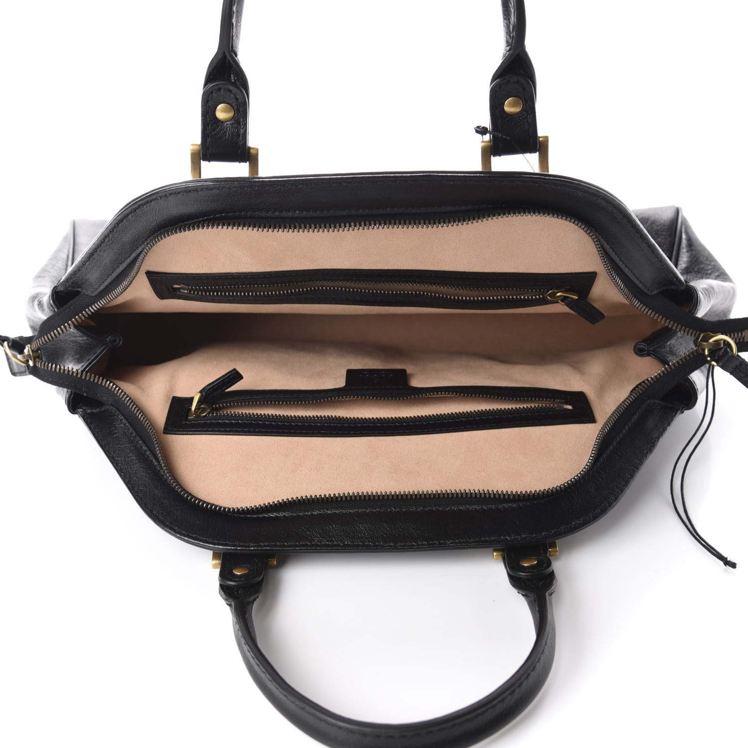 Gucci Calfskin Medium Re(Belle) Top Handle Bag Black 5 of 10
