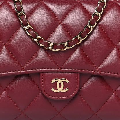 Chanel Lambskin Quilted Phone Holder Wallet on Removable Chain Burgundy 13 of 18