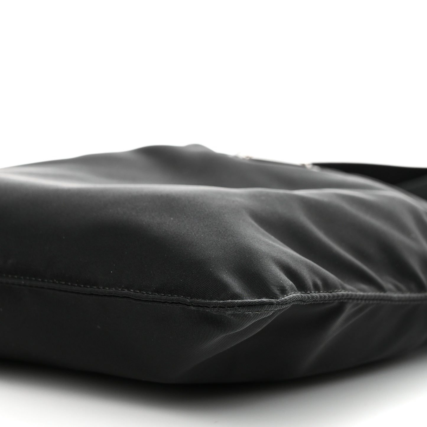 Nylon Vela Flat Messenger Bag Black