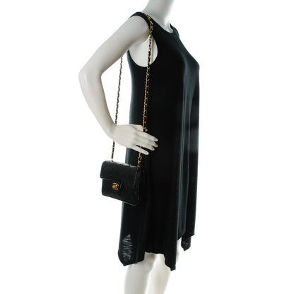Chanel Lambskin Quilted Mini Square Flap Black 2 of 8