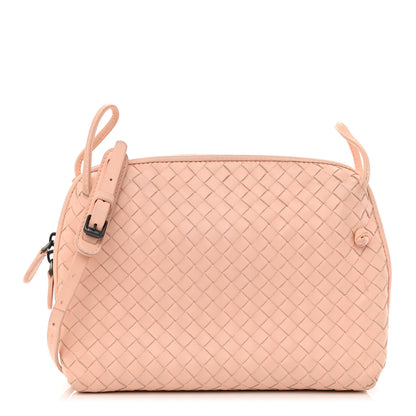 Bottega Veneta Nappa Intrecciato Nodini Crossbody Messenger Nude 1 of 12