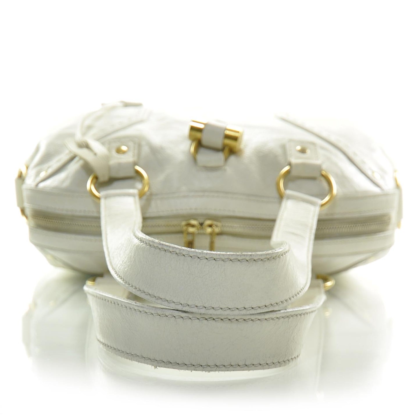 Leather Large Muse Ivory