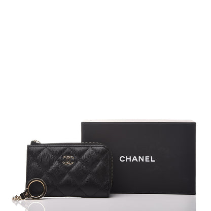 Chanel Caviar Quilted Key Holder Case Black 8 of 8