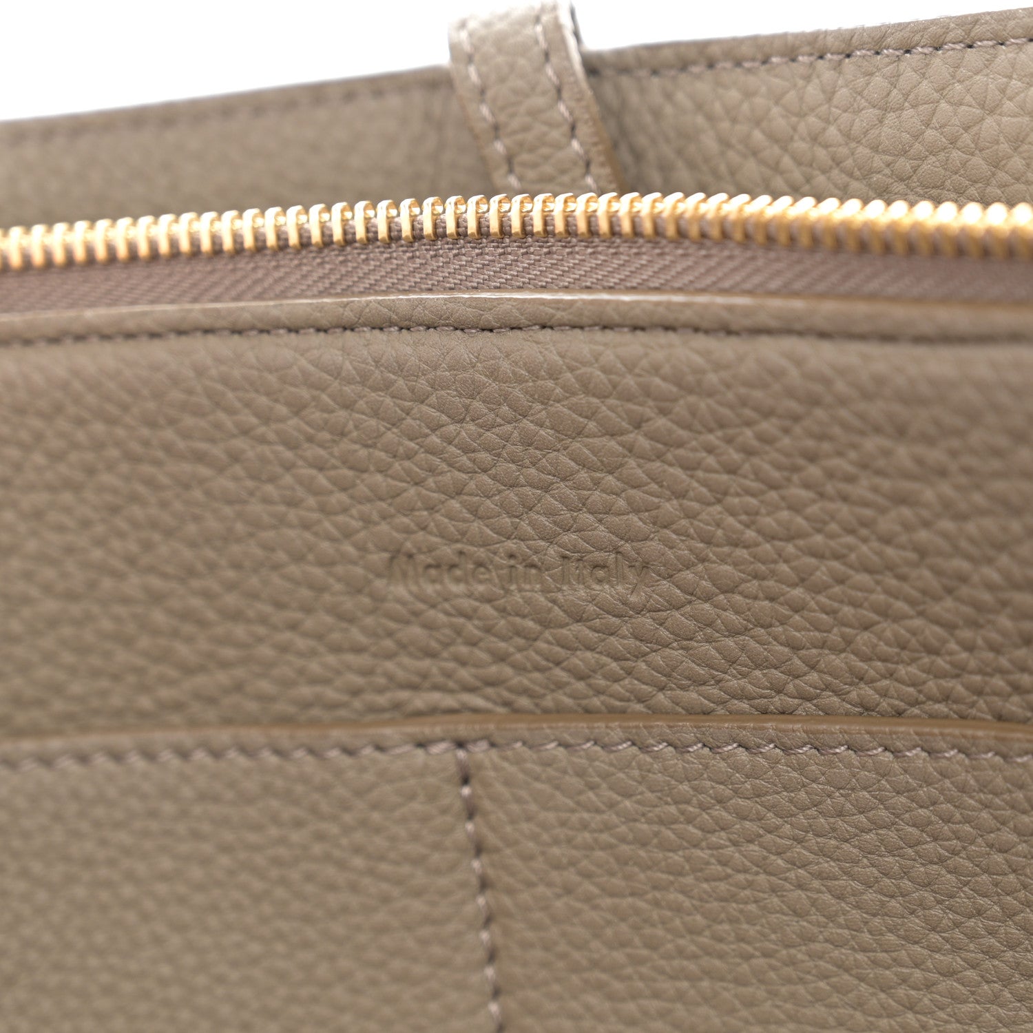 Celine Baby Grained Calfskin Medium Tri-Fold Bag Taupe 7 of 11