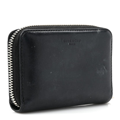 Givenchy Calfskin Iconic Bambi Print Mini Zip Wallet Black White 2 of 10