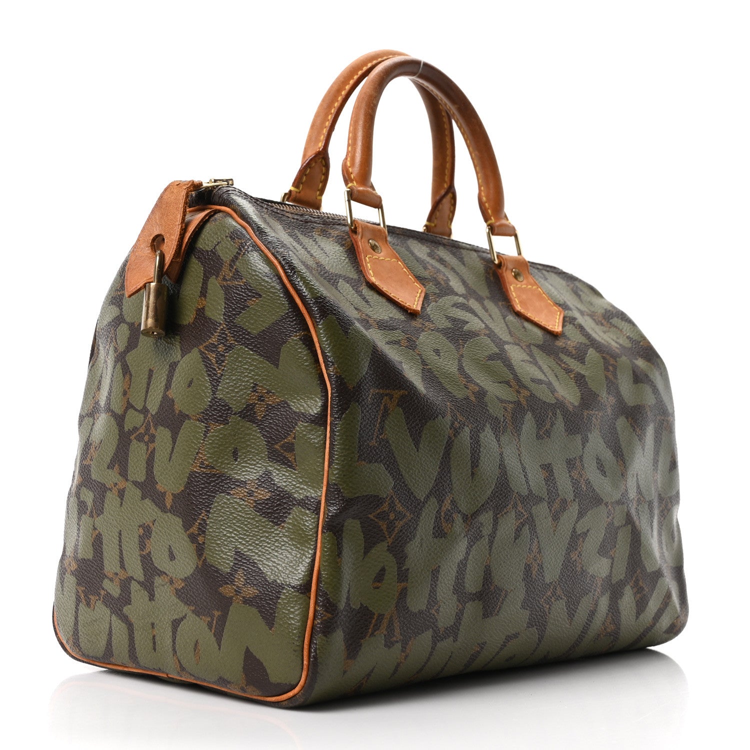 Louis Vuitton Monogram Graffiti Speedy 30 Kaki 3 of 10