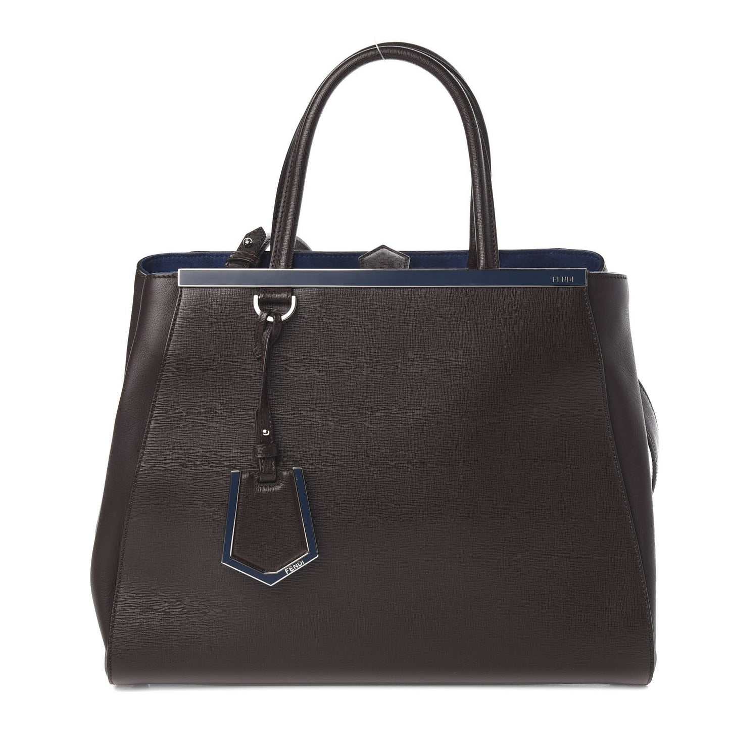 Vitello Elite Regular 2Jours Tote Caffe Noir Navy