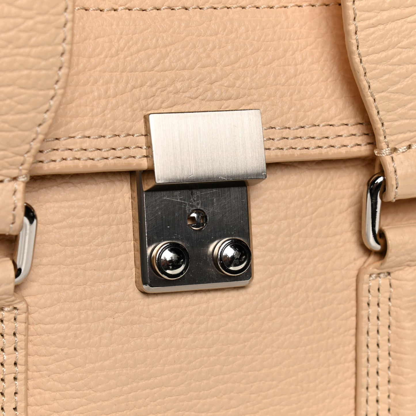 Textured Calfskin Medium Pashli Satchel Peach