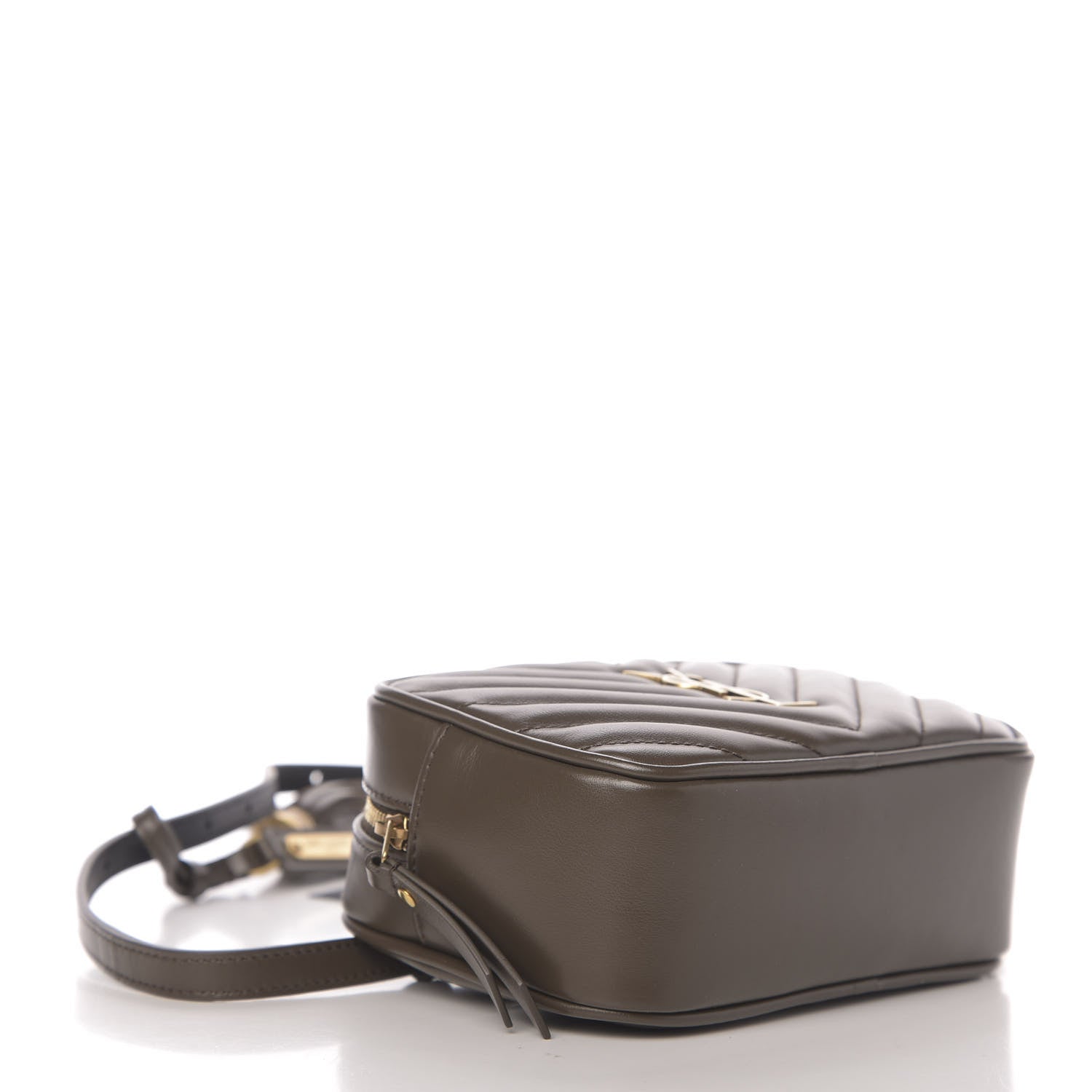 Saint Laurent Calfskin Matelasse Monogram Lou Belt Bag Faggio 2 of 7