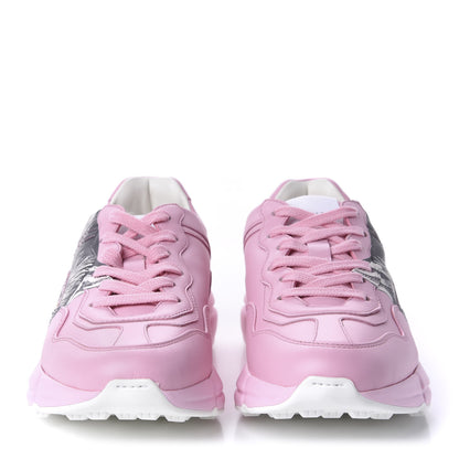 Gucci Calfskin Mystic Cat Rhyton Sneakers 36.5 Sugar Pink 2 of 11