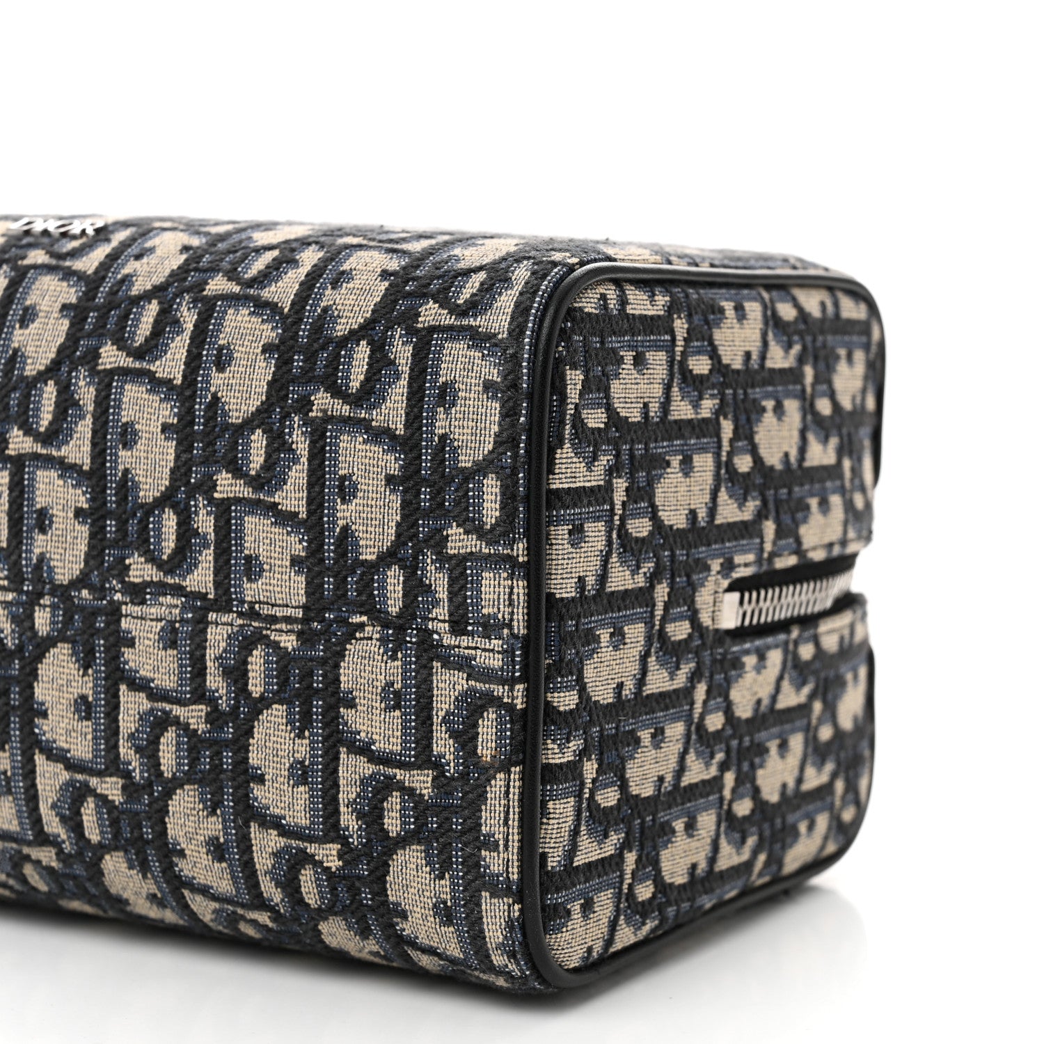 Christian Dior Oblique Jacquard Grained Calfskin Lingot Toiletry