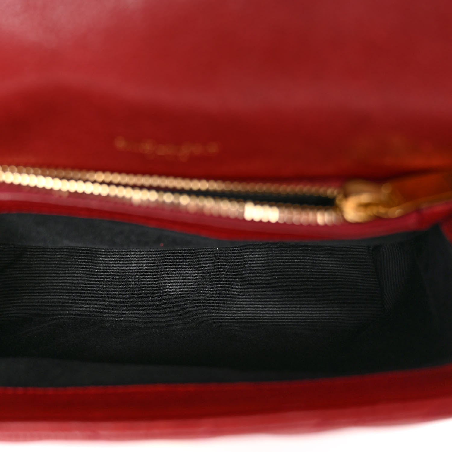 Saint Laurent Sheepskin Matelasse Chevron Monogram Medium College Bag Opyum Red 5 of 10