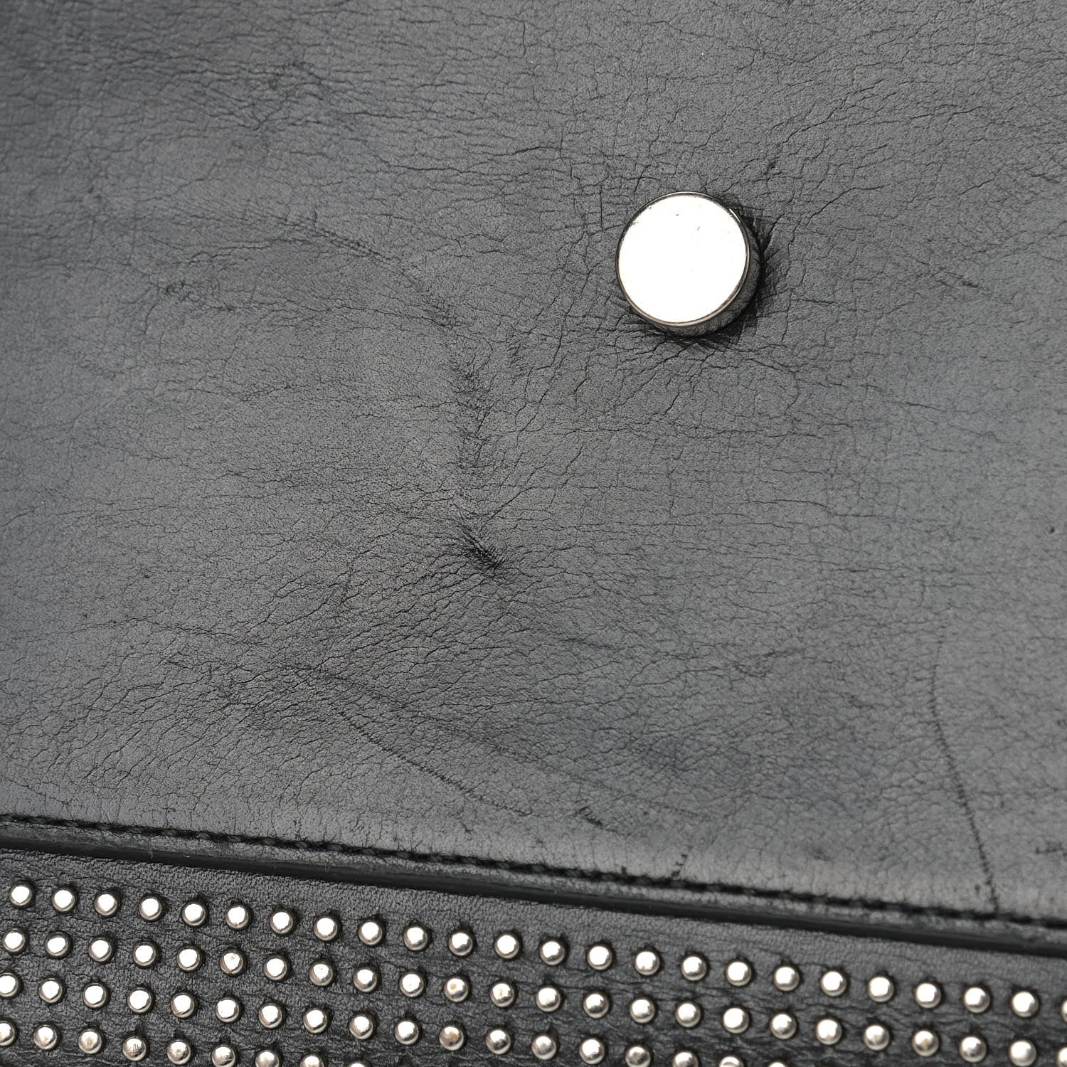 Saint Laurent Calfskin Studded Small Sac De Jour Black 14 of 19