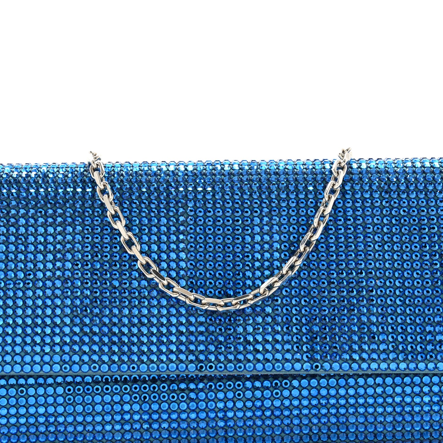 Swarovski Crystal Fizzy Clutch Blue