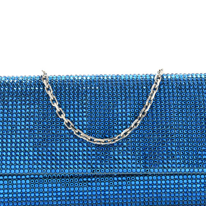 Judith Leiber Swarovski Crystal Fizzy Clutch Blue 8 of 12