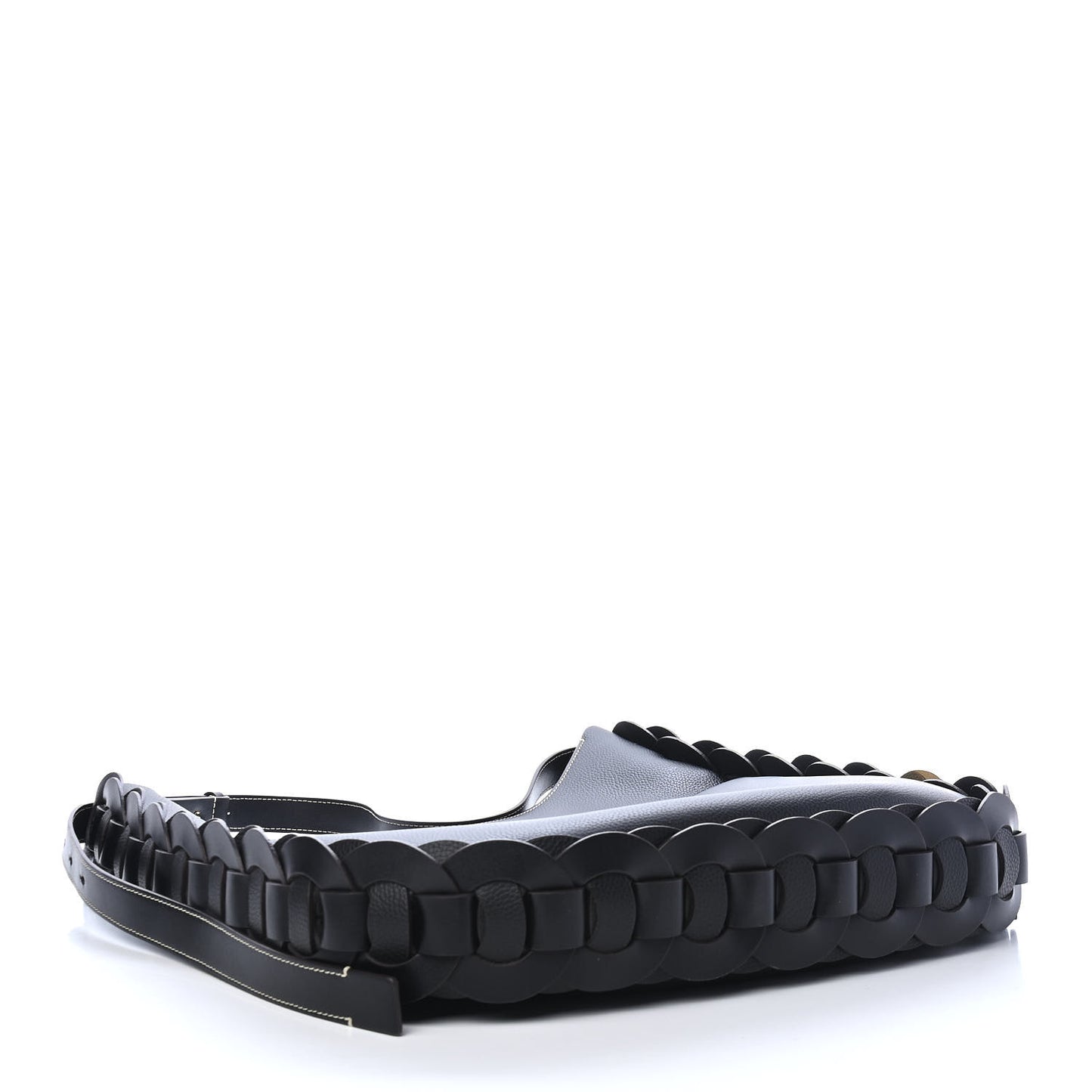 Small Grain Smooth Calfskin Large Darryl Hobo Black