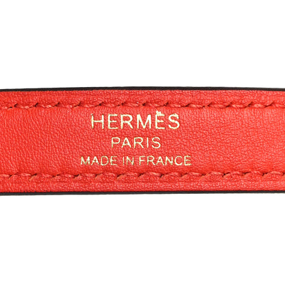 Hermes Swift 16mm Mini Dog Carres Bag Strap Capucine 3 of 4