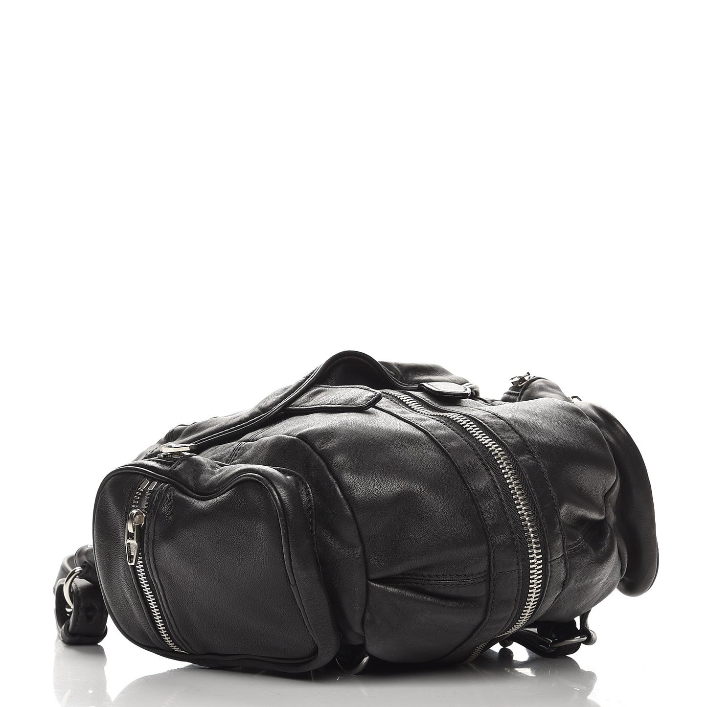 Lambskin Marti Backpack Washed Black Nikel Hardware