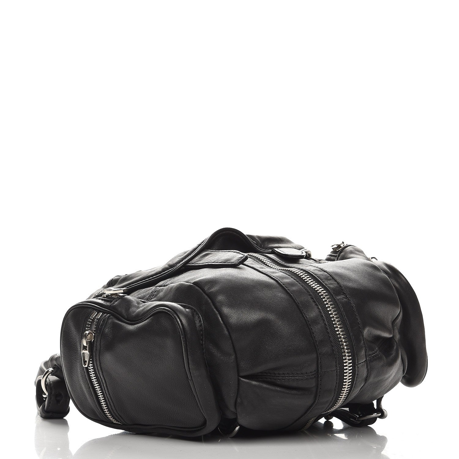 Alexander Wang Lambskin Marti Backpack Washed Black Nikel Hardware 6 of 10
