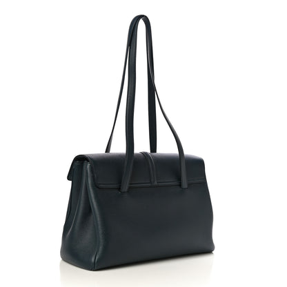 Celine Supple Grained Calfskin Medium Soft 16 Bag Navy Blue 3 of 10