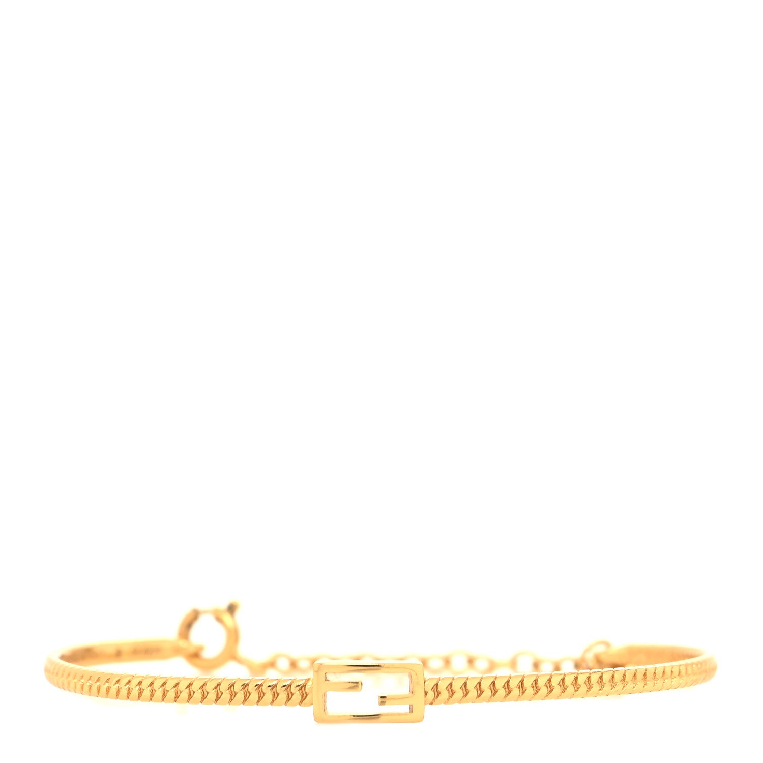 Fendi Metal Baguette Bracelet S Gold 1 of 7